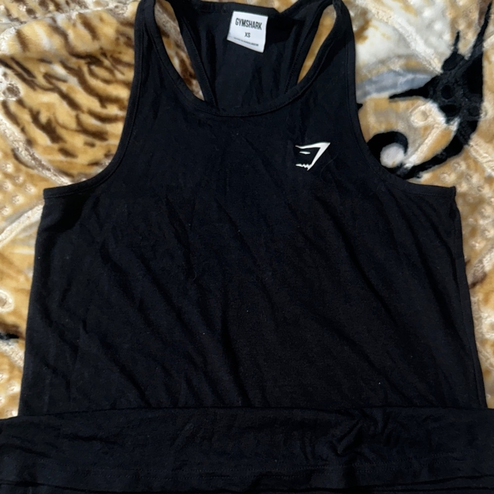 Gymshark Jet Black Racerback Tank Top